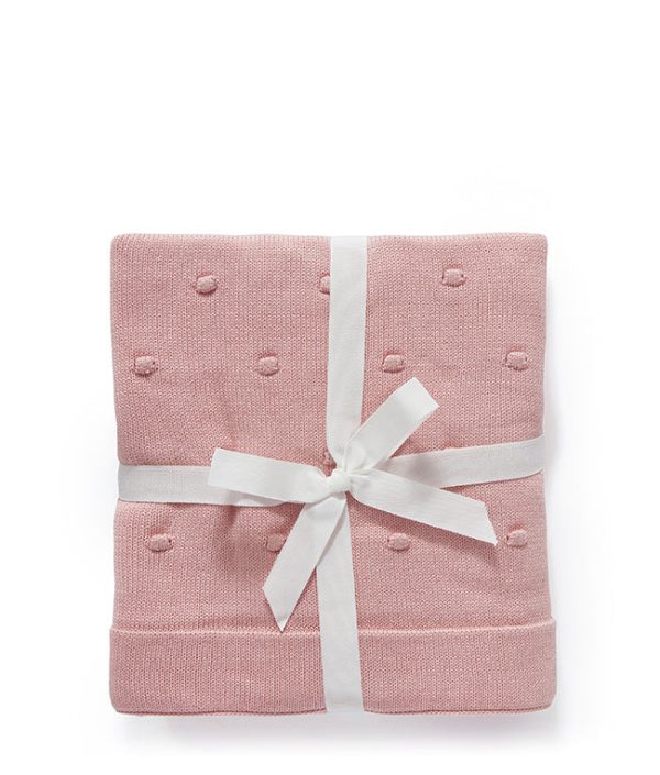 Personalised Baby Blanket - Bobble Pink Online Sale