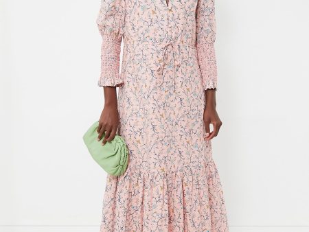 Light Pink Floral Lucille Maxi Dress Hot on Sale