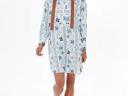 Caravan Mao Collar Shirt Dress For Cheap