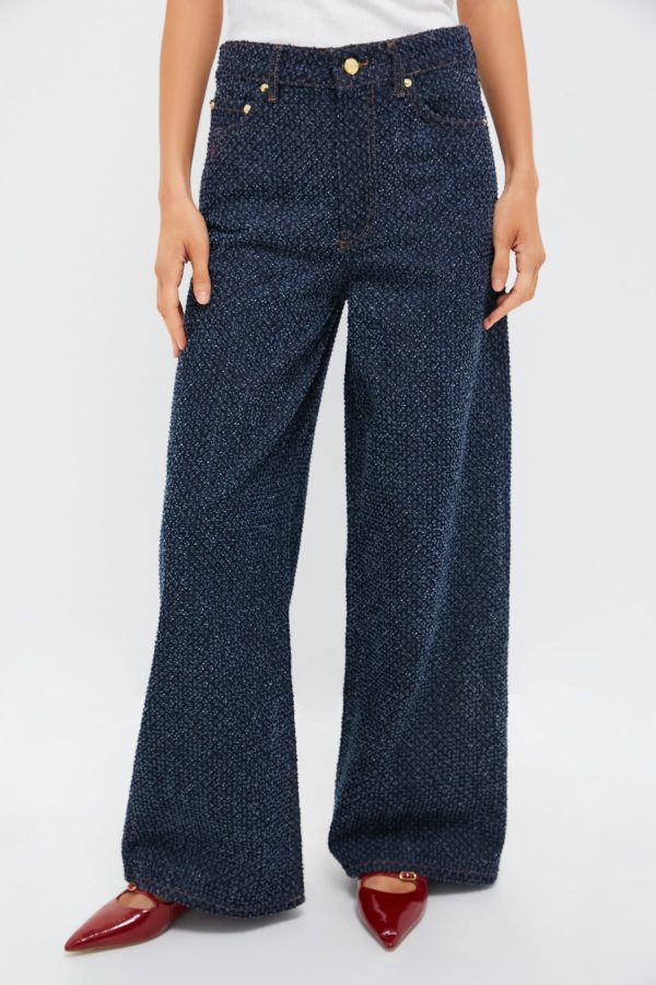 Rinse Fluffy Denim Wide Jeans Online