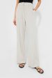 Natural Stripe Wide Leg Faris Pants on Sale