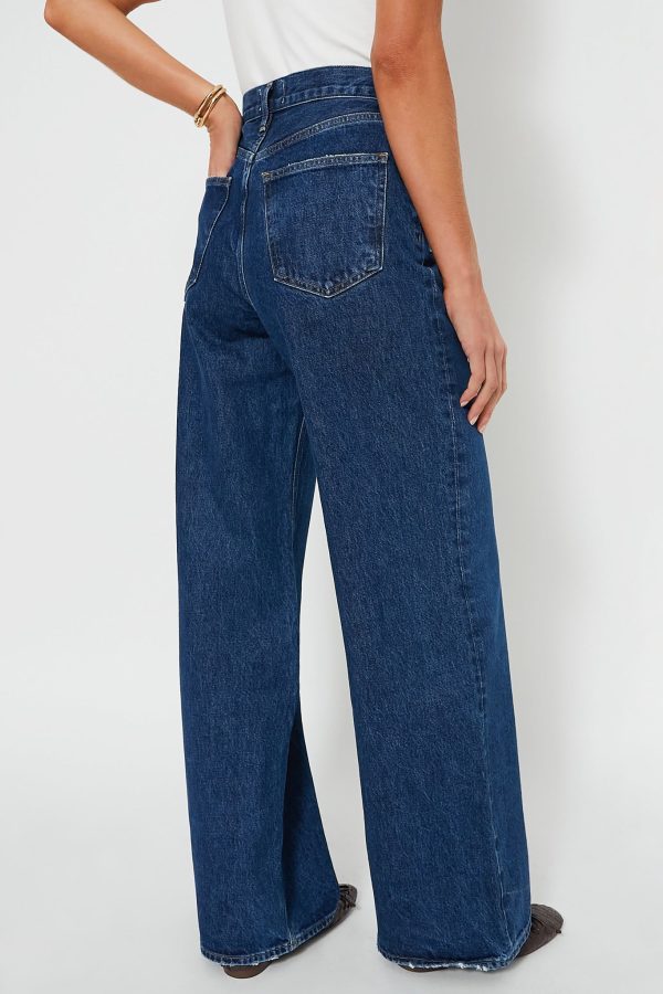 Enamour High Rise Wide Leg Dame Jean Sale