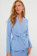 Cornflower Blue Gracie Wrap Blazer Sale