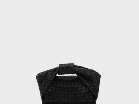 Black Alinta Hotfix Top Handle Bag Cheap