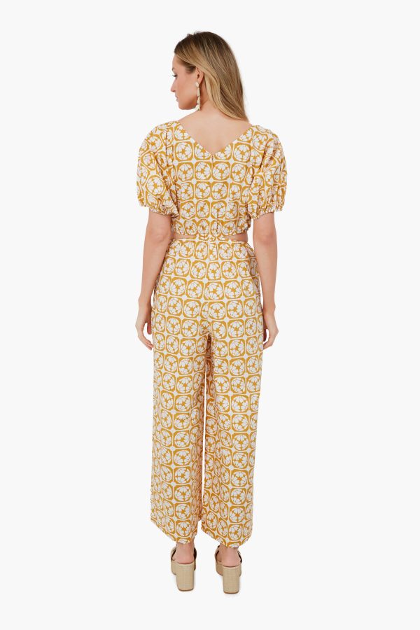 Lattice Fleur Honey Poplin Jumpsuit Fashion