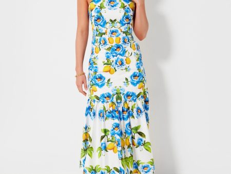 Peonia Blue Corniela Cotton Dress Online