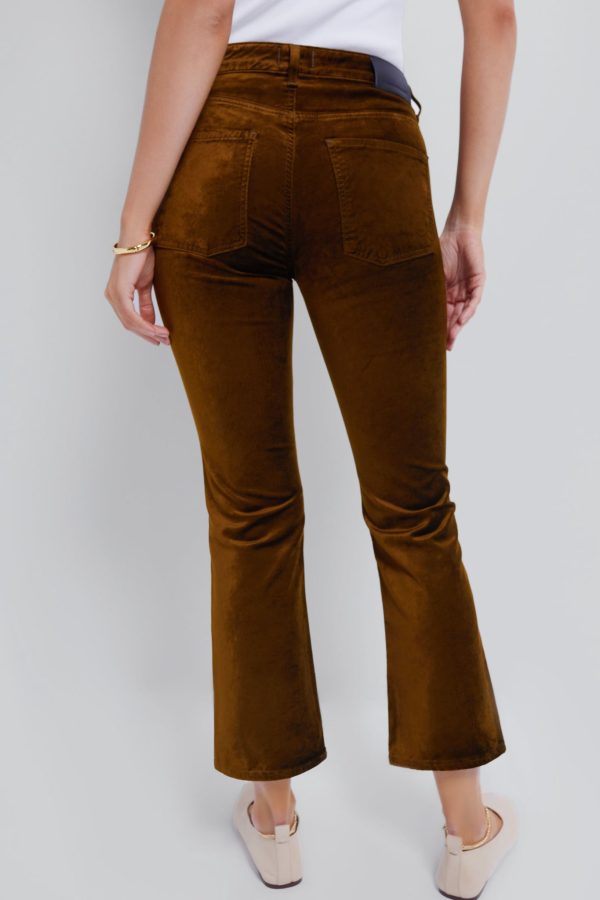 Golden Velvet Isola Cropped Trouser Fashion