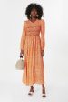 Orange Daisies Lea Dress For Discount