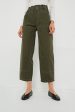 Olive Organic Barrel Work Pant Hot on Sale