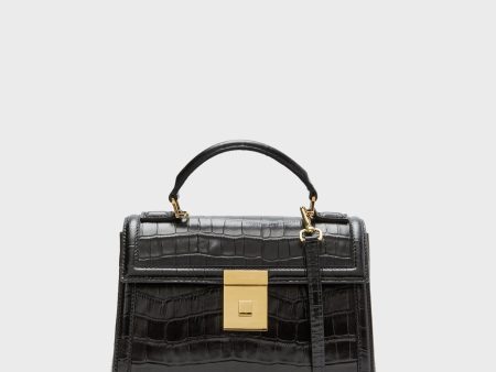 Black Croc Paris Bag Online