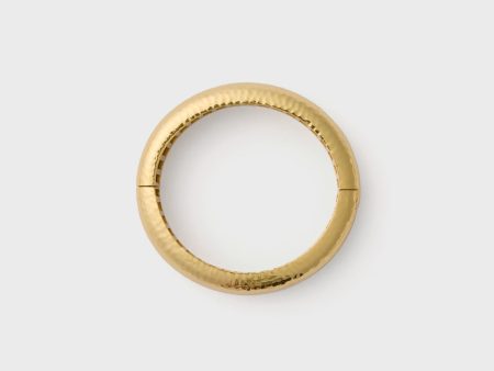 Yellow Gold Domed Bangle Small on Sale