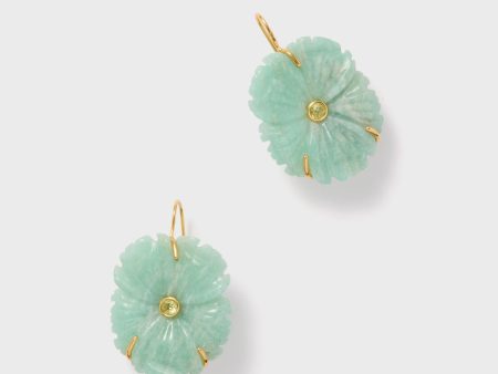 Seafoam New Bloom Earrings For Cheap