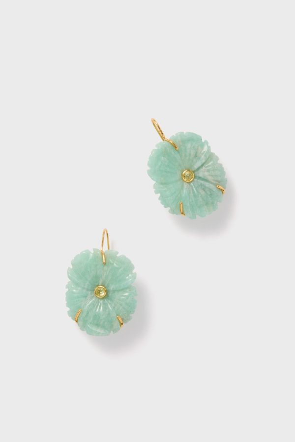 Seafoam New Bloom Earrings For Cheap