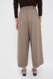 Brown Plaid Cropped Flare Carlton Pants Discount