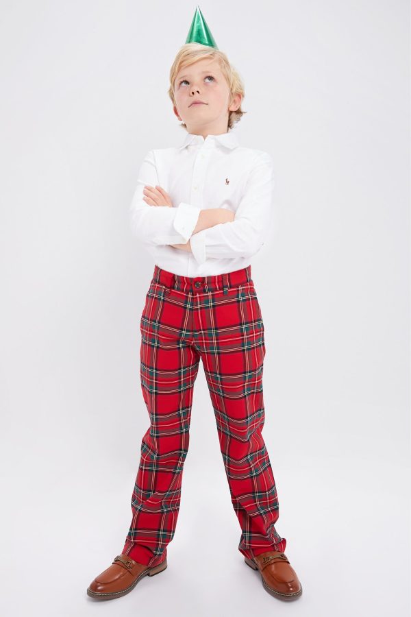 Royal Stewart Tartan Boys Holiday Pants For Cheap