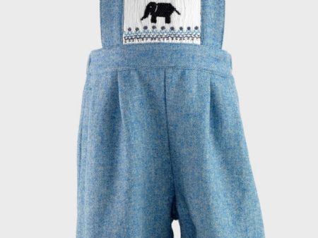 Elephant Smocked Dungarees Sale