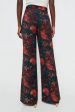 Persimmon Floral Jacquard Versailles Pants Hot on Sale