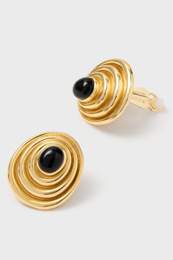 Black Onyx Presence Earrings For Sale