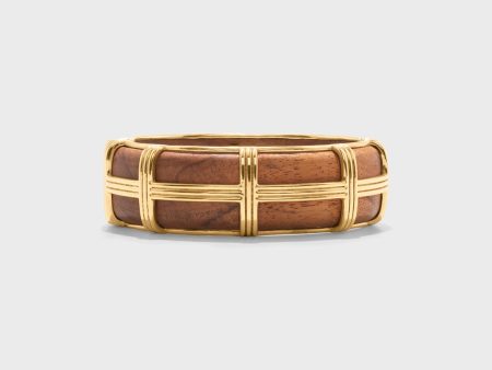 Teak Gaia Hinged Bangle Online now