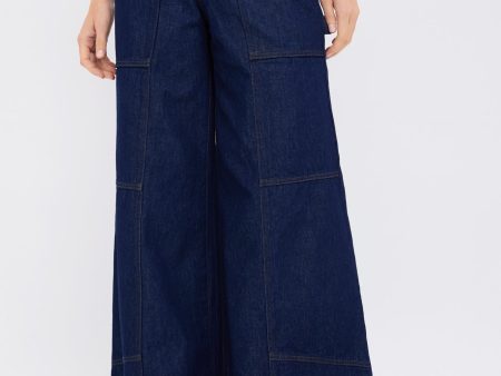 Indigo Rinse Freddy High Rise Wide Leg Discount