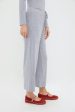 Grey Melange Lauren Crop Drawstring Pants Fashion