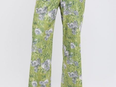 Muted Meadow Velvet Jax Pants For Sale