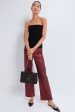 Burgundy Metallic Crosbie Wide Leg Online Sale