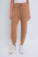 Camel Melange Cashmere Wool Blend Jogger Fashion