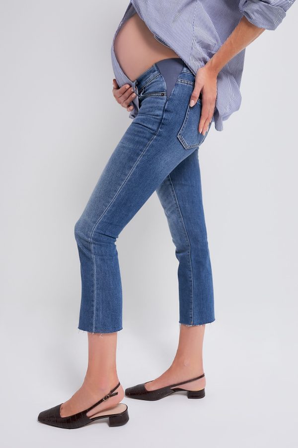 Indigo The Crop Maternity Jean Supply