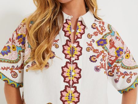 Lagos Print Jeni Blouse Fashion