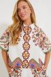 Lagos Print Jeni Blouse Fashion