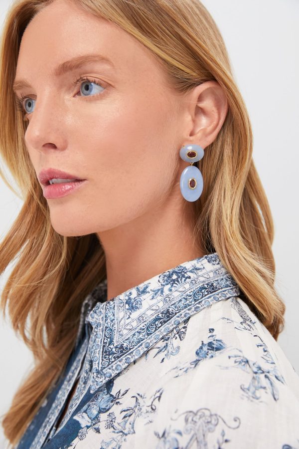 Blue Dorothy Earrings Cheap