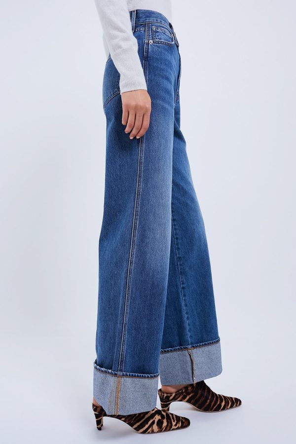 Rebel Stone Taylor Cuffed High Rise Wide Leg Online