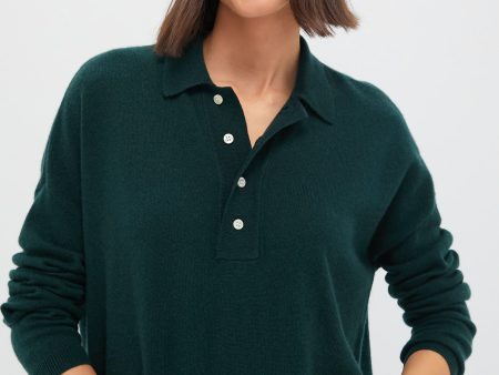 Alpine The Cashmere Polo Sweater Cheap