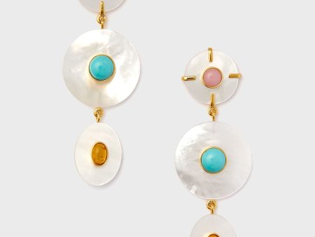 White Tropic Pearl Earrings Hot on Sale