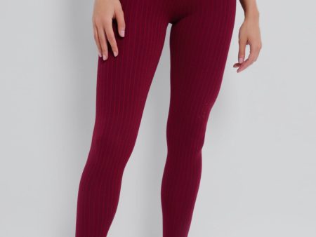 Burgundy Aero Stirrup Legging For Discount