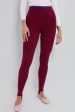 Burgundy Aero Stirrup Legging For Discount