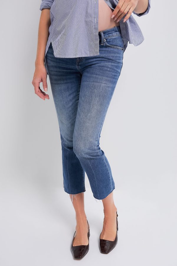 Indigo The Crop Maternity Jean Supply