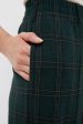 Green Plaid Straight Leg Louis Pants For Cheap