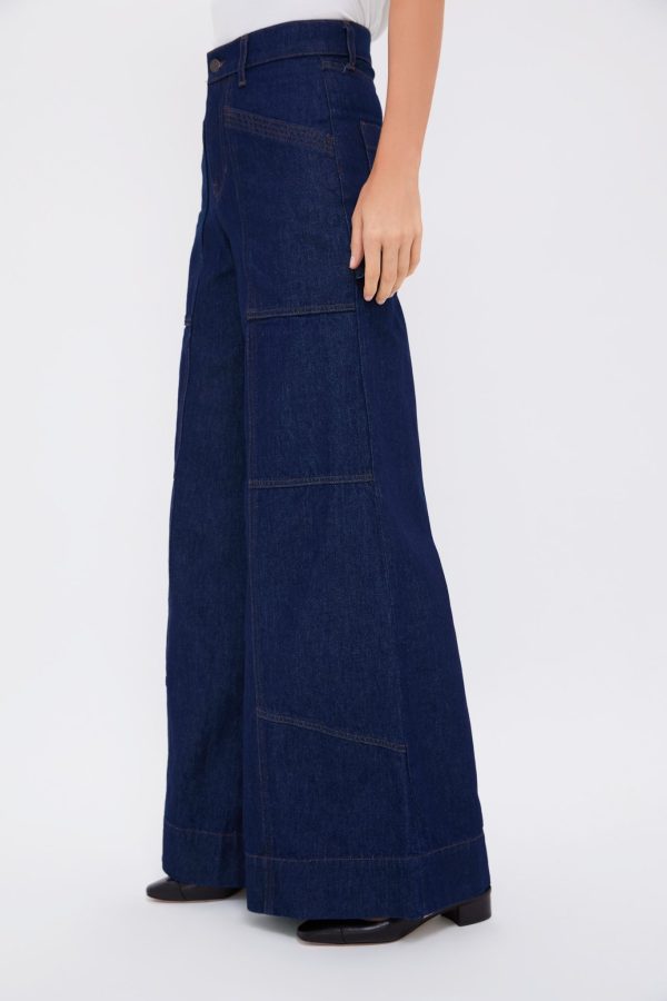 Indigo Rinse Freddy High Rise Wide Leg Discount