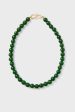 The Green Agate Mary Necklace Fashion