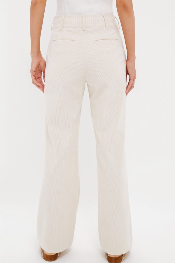 Cream Wide Wale Corduroy Hunter Pants Hot on Sale