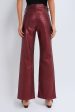 Burgundy Metallic Crosbie Wide Leg Online Sale