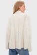 Feather White Cableknit Turtleneck Fashion