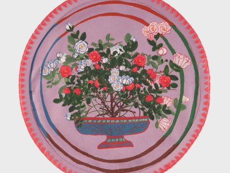 La Vie en Rose Round Placemats  (Set of 6) For Discount