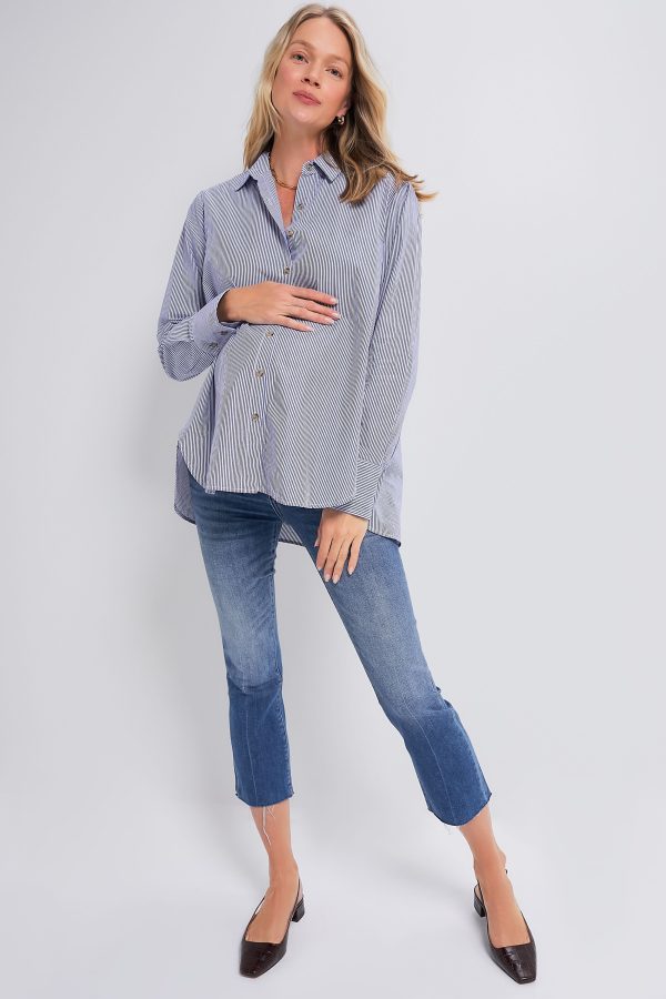 Indigo The Crop Maternity Jean Supply