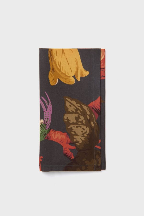 Baroque Floral Printed Napkins Set of 4 For Discount