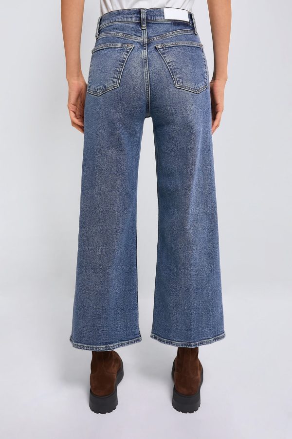 Crafted Indigo High Rise Wide Leg Crop Hot on Sale