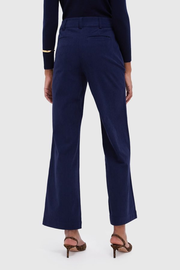 Navy Wide Wale Corduroy Hunter Pants Hot on Sale