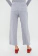 Grey Melange Lauren Crop Drawstring Pants Fashion